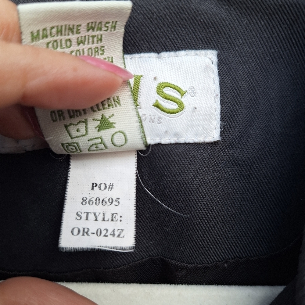 ORVIS Womens Quilted Black Coat Jacket Button Up Lined Size Large - Picture 6 of 6